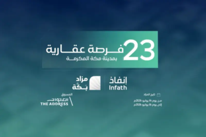 مزاد بكة الإلكتروني يطرح 23 فرصة عقارية واعدة في مكة المكرمة