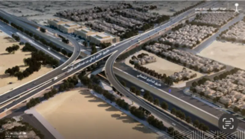 الهيئة الملكية للرياض تبدأ إنشاء 3 جسور بطريق الأمير ترقي مع الدائري الشمالي
