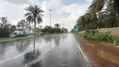 أمطار متوسطة تهطل على عدة محافظات في منطقة جازان